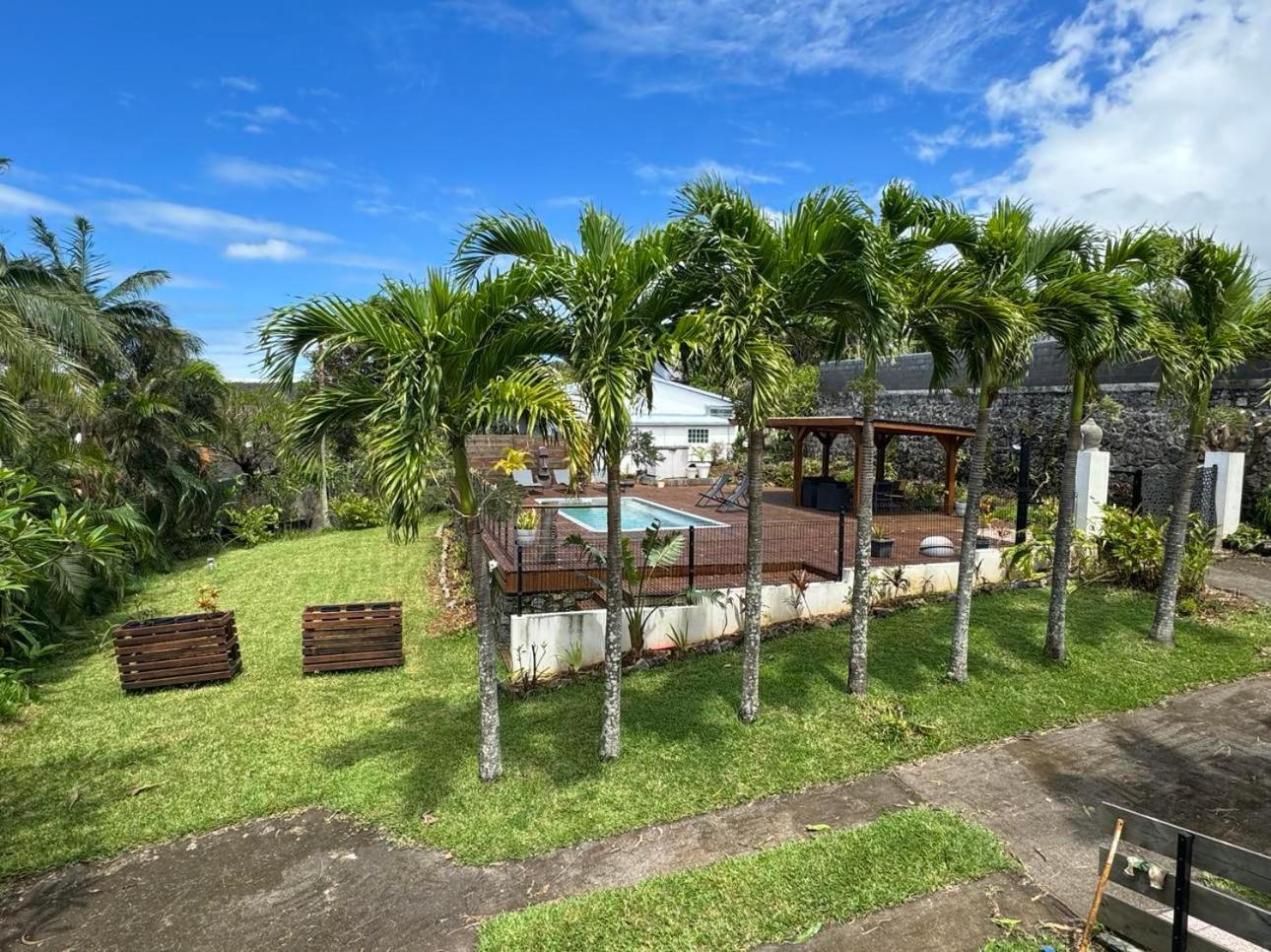 Grande Villa Au Calme - Vue Exceptionnelle - Climatisation - Piscine Sel Chauffee - Jardin Tropical Vincendo ภายนอก รูปภาพ